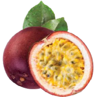 Glass passionsfrukt sorbe